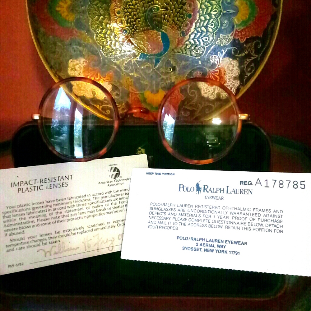 Polo Round Wire Tortoise Glasses